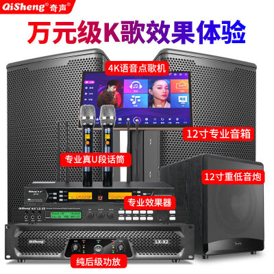 奇声专业纯后级舞台演出家用ktv音响套装全套点歌机一体机触摸屏