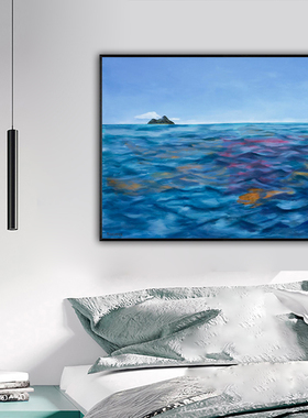 夏威夷画家Pegge Hopper小众ins风装饰画卧室客厅玄关餐厅无框画