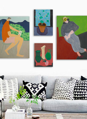 米尔顿·艾弗里Milton Avery现代简约意识流小众定制装饰挂画组合