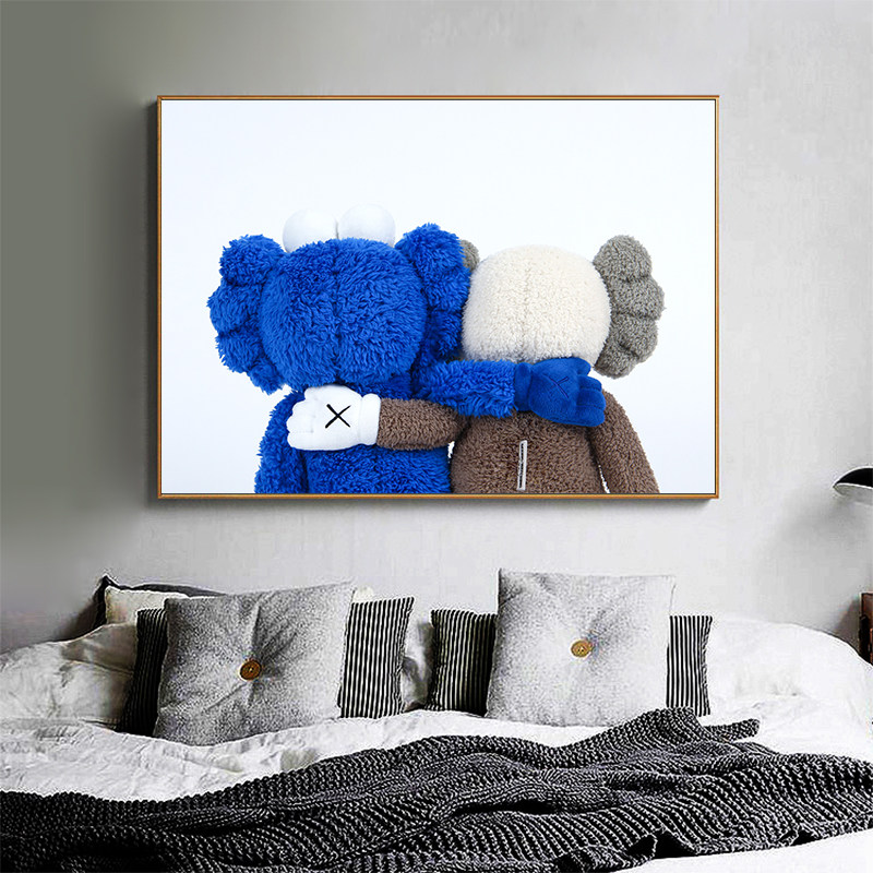 芝麻街潮流卡通风卧室床头装饰画