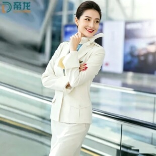 大韩空姐制服职业套装女外套长裤短裙韩国会所整形医美容院工作服