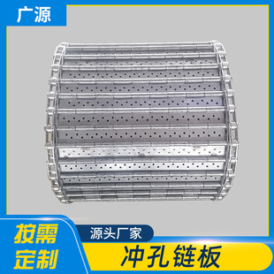 工业机械不锈钢冲孔链板辣椒蔬菜清洗传送链茶叶粉条烘干输送链板