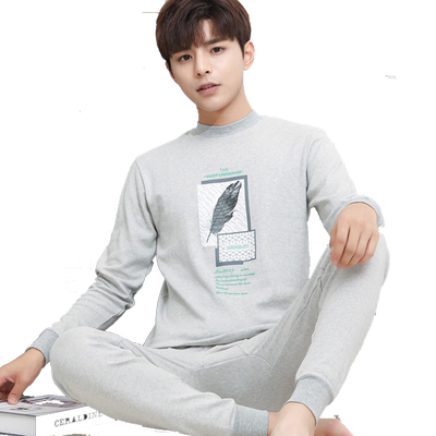 2套装青少年纯棉棉秋衣秋裤