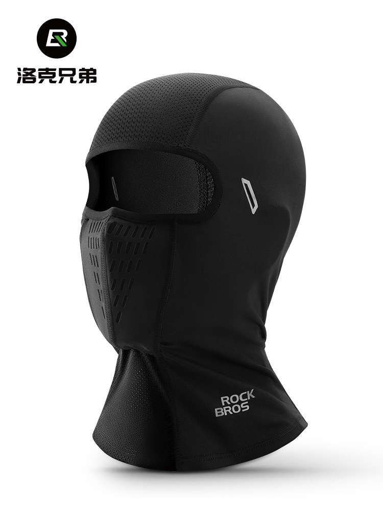 洛克兄弟防晒骑行头套摩托车全脸面罩coolmax春夏季户外围脖男女