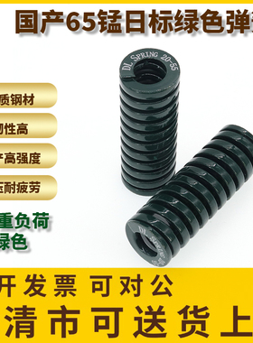 顶立模具弹簧65MN锰强力压簧TH绿色扁线弹簧高强度日标DL SPRING