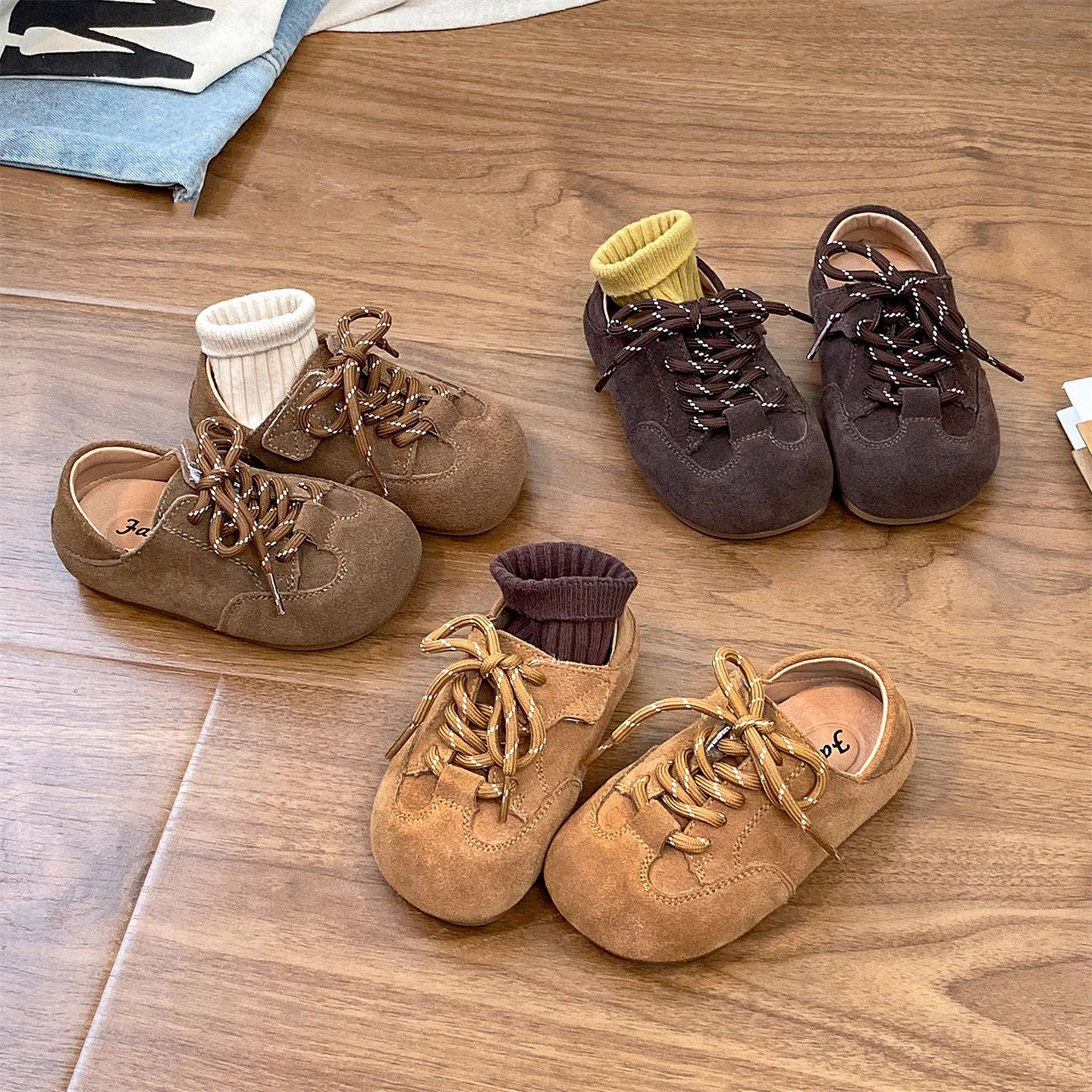 韩国Uamtor儿童勃肯鞋复古韩版春秋新款女童软底防滑休闲平底单鞋