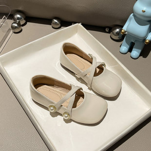 VTVK女童皮鞋2026春秋季新款儿童时尚公主鞋宝宝真皮软底四季单鞋