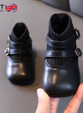 英国Netx road宝宝公主鞋2024秋季款小童单鞋女童时尚软底小皮鞋