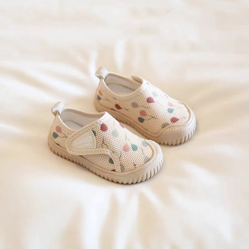 T宝宝鞋子春秋幼儿园室内鞋儿童帆布鞋男女孩软底小白鞋