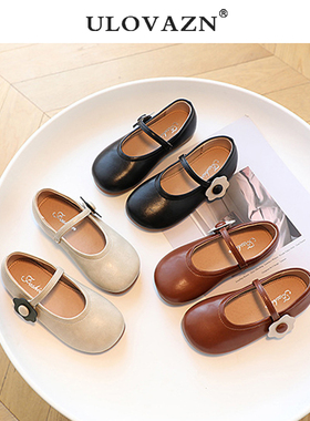 日本Ulovazn童鞋~女童小皮鞋2025新款宝宝单鞋洋气百搭儿童公主鞋