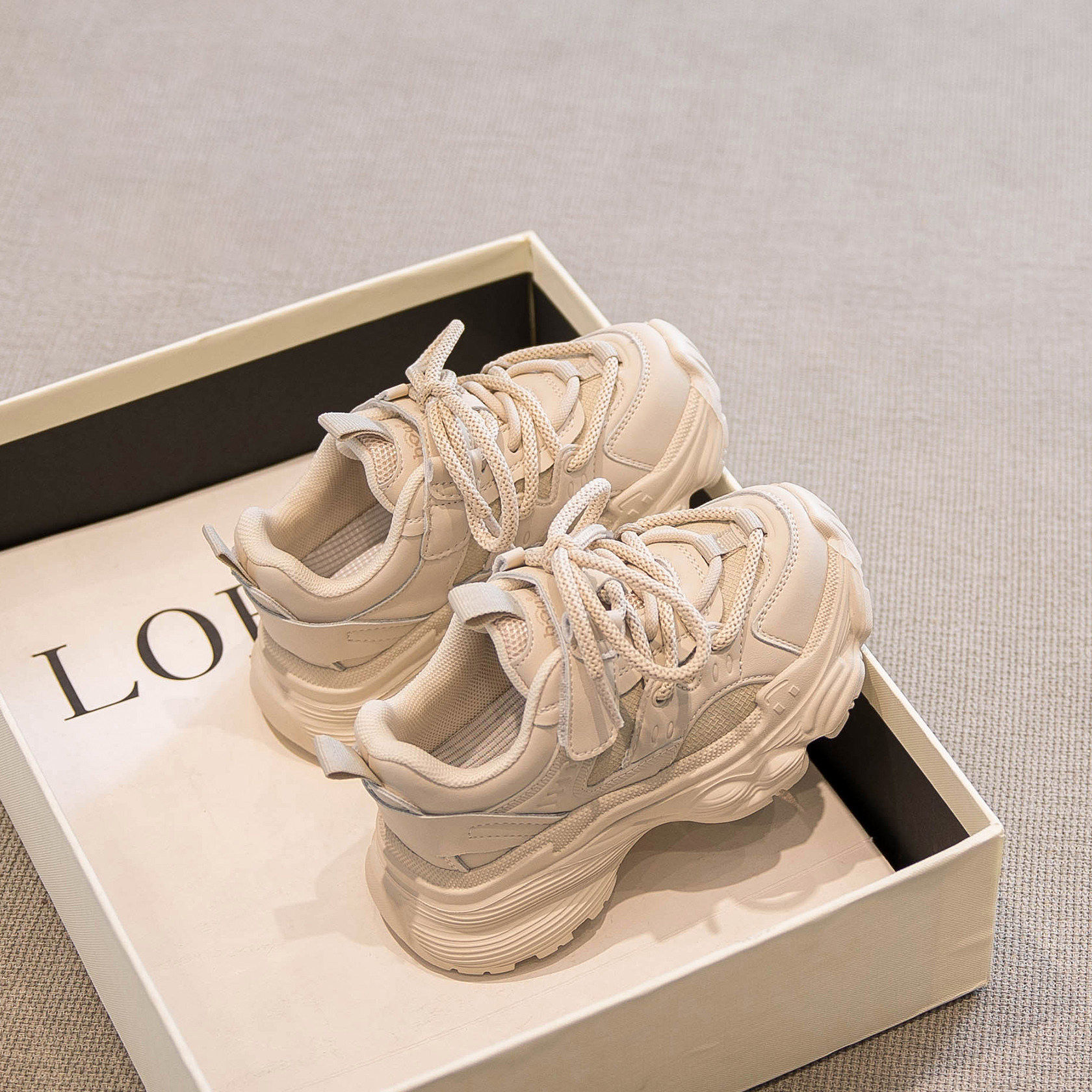 英国DGKP女童鞋2026春秋季新款男童运动鞋透气休闲超火老爹鞋子潮