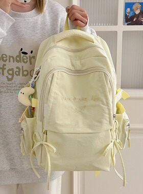 英国netx Kiss女童书包2025新款儿童大容量高中小学生ins风双肩包