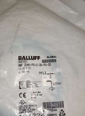 BALLUFF巴鲁夫BMF0001传感器，全新正品包装，有四