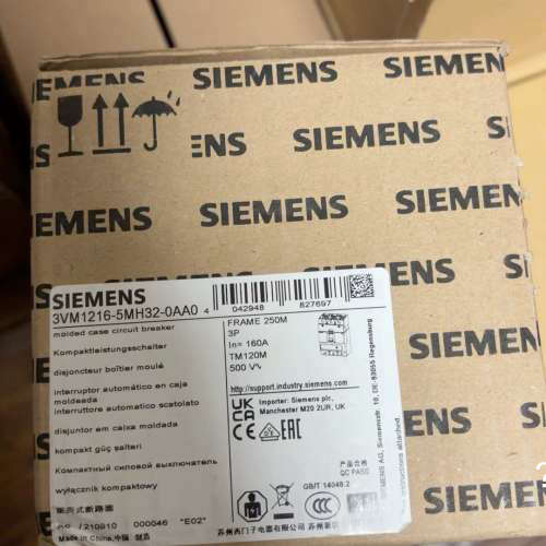 西门子3VM1216-5MH32-0AA0断路器，全新原装正