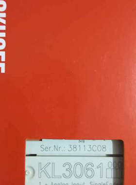 议价倍福KL3061全新原装正品现货 来聊 欢迎订货  议