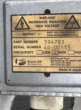 议价heraeus磁控管 594783  询价 功能包好