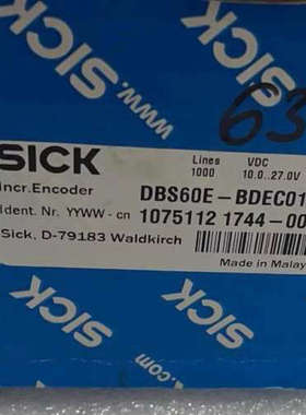 DBS60E-BDEC01000编码器西克SICK10751