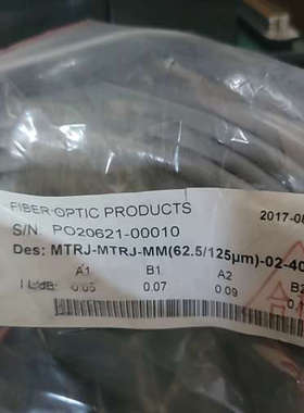 议价全新原装光纤跳线MTRJ-MTRJ-MM(62.5/125μ