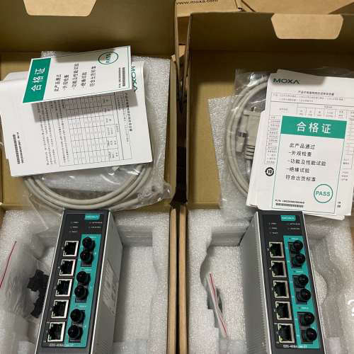 议价全新MOXA摩莎工业交换机EDS-408A-3M-ST，5个