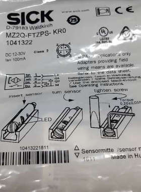 议价Sick气缸传感器，MZ2Q-FTZPS-KR0，订货号10