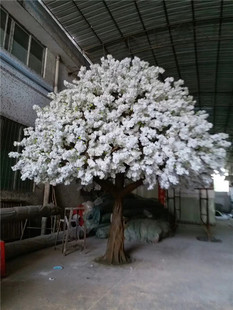 饰吊顶缠绕婚庆樱花枝假花藤条植物造景落地 仿真樱花树室内客厅装