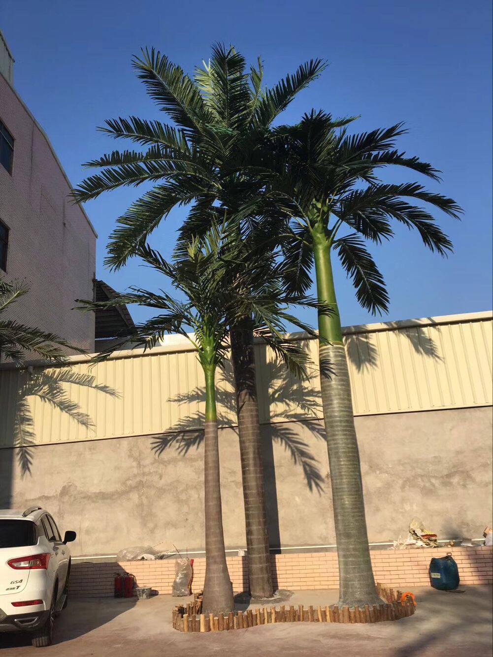 仿真玻璃钢大王椰子树 2-10米仿真大王椰子树 带椰果树叶大王椰