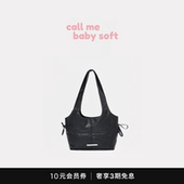 callmebabysoft韩国小众潮牌蝴蝶结单肩托特包mk油蜡皮菜手提包