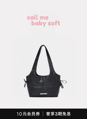 ●callmebabysoft韩国小众潮牌蝴蝶结单肩托特包mk油蜡皮菜手提包