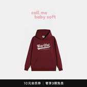 休闲做旧字母撞色连帽卫衣 美式 现货 callmebabysoft高允真同款