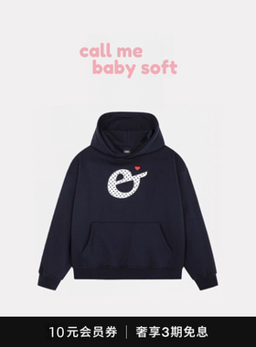 ●callmebabysoft韩国小众潮牌aeae波点贴布刺绣卫衣连帽加绒帽衫