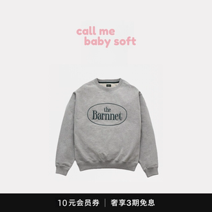 ●callmebabysoft韩国小众潮牌TheBarnnet八奶加绒卫衣女宽松圆领