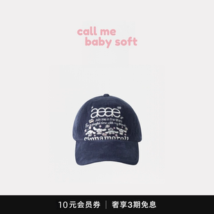●callmebabysoft韩国aeae三丽鸥玉桂狗鸭舌帽灯芯绒弯檐棒球帽女