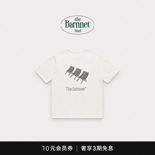 【现货】韩国小众theBarnnet八奶短袖涂鸦印花圆领宽松半袖T恤女