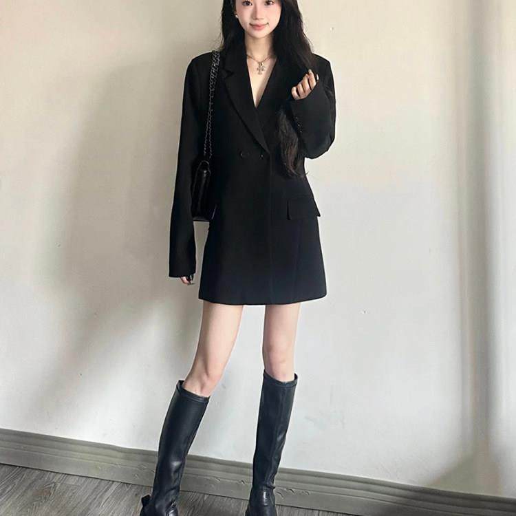 新品香港春秋新款英伦风收腰显瘦西装外套女韩版休闲气质西服上衣