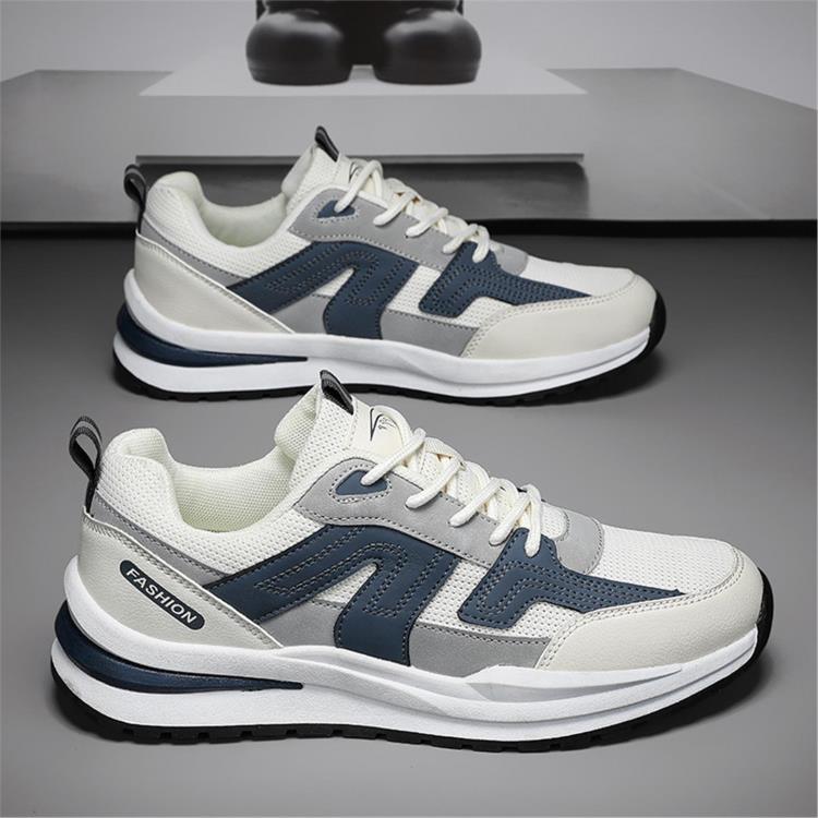 新潮品牌男士轻运动鞋，新型跑步休闲运动鞋，防滑厚底，时尚透气
