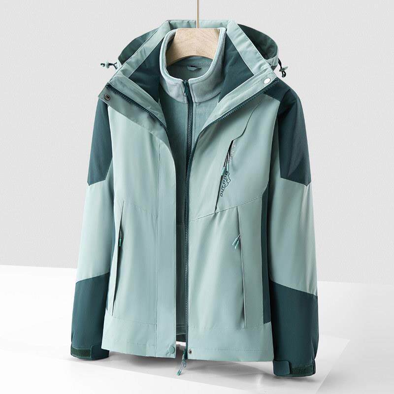 MAROLIO~出口挪威！冲锋衣男女三合一可拆卸加绒加厚防水防风雪服