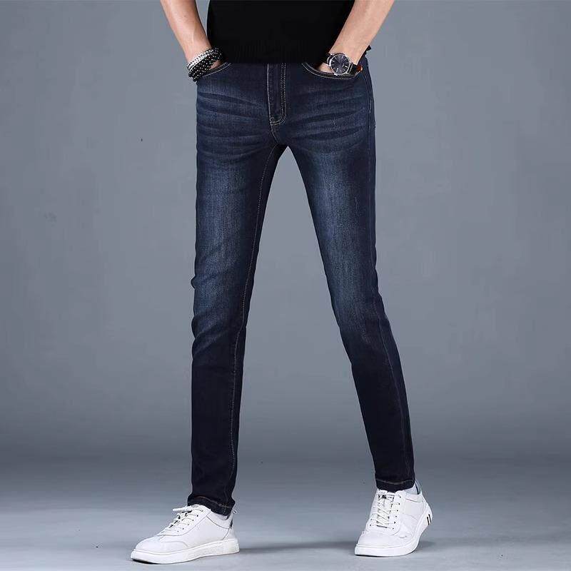轻奢高端2025夏季新款牛仔裤男修身小脚弹力牌百搭休闲 男士长裤