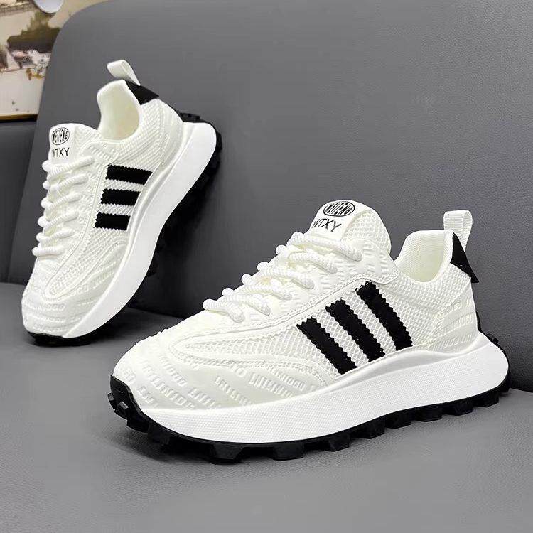 潮牌2026春季新款时尚轻便耐磨网面透气运动鞋休闲男生百搭老爹鞋