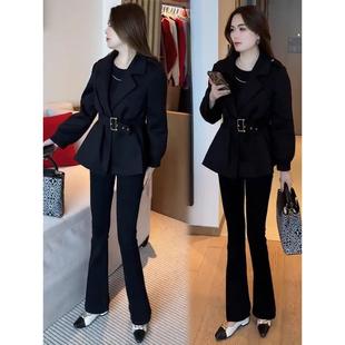 香港代购毛呢外套女冬季新款洋气收腰显瘦短款夹棉小个子呢子大衣