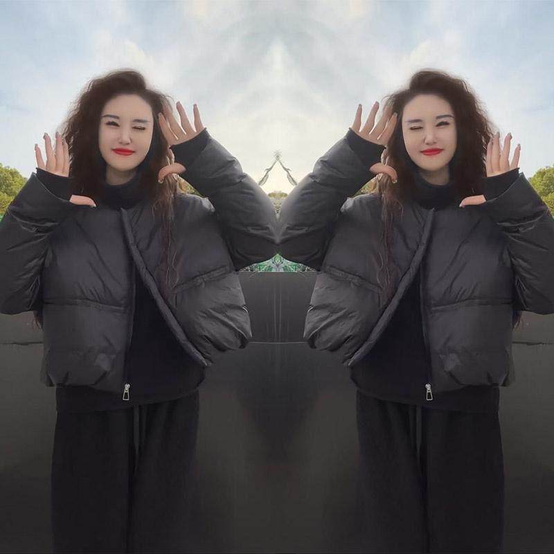 欧洲站洋气气质时尚百搭高级感休闲棉服女2025年冬季新款短款外套