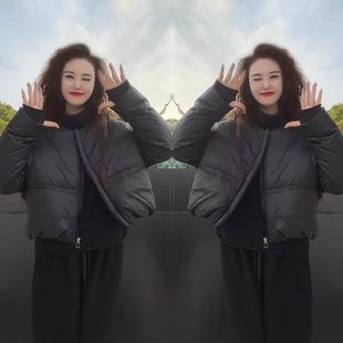 欧洲站洋气气质时尚百搭高级感休闲棉服女2025年冬季新款短款外套