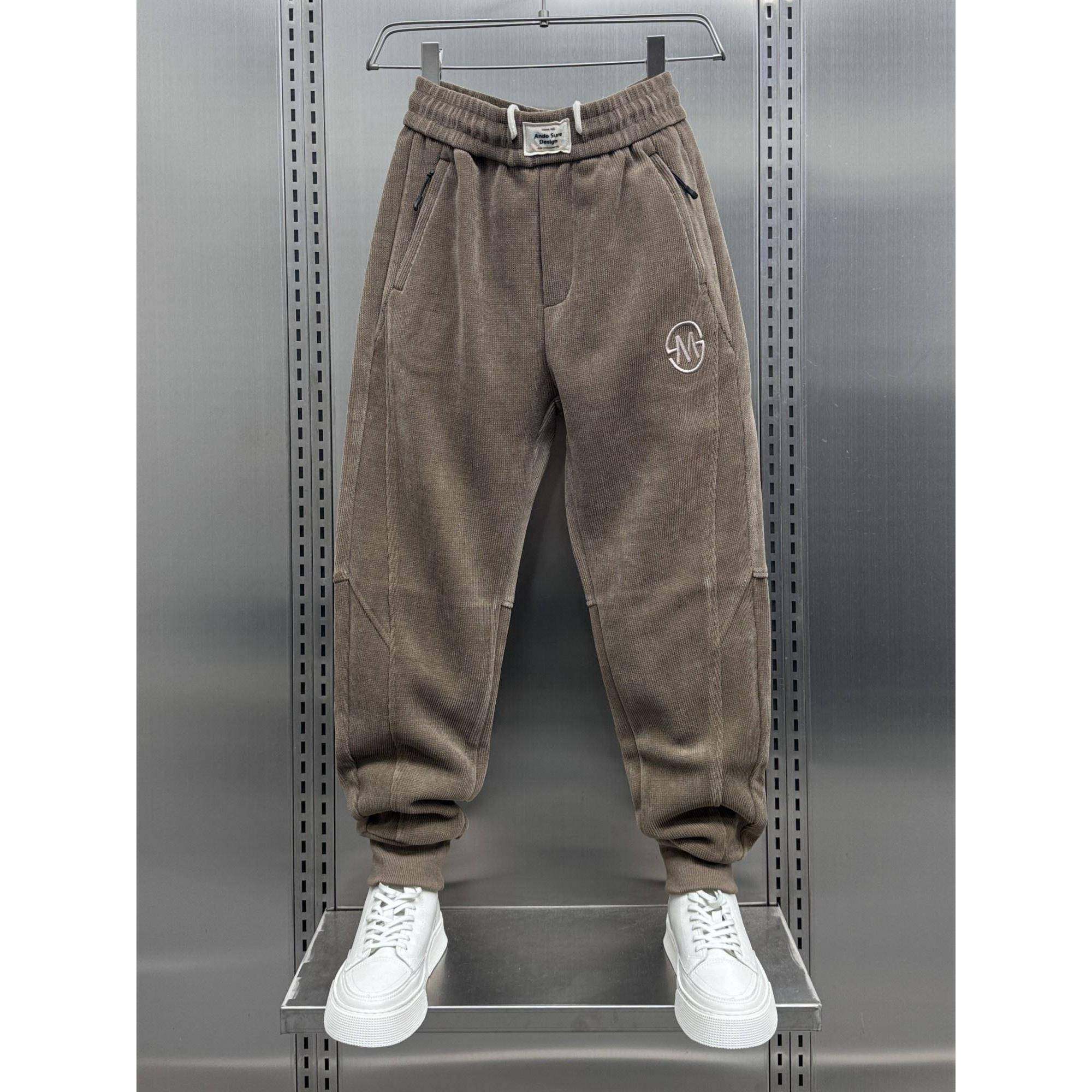 MAROLIO~时尚新风范！灯芯绒纯色哈伦裤男潮牌痞帅加绒束脚运动裤,男装,秀禾服,淘宝优惠券,粉丝福利购,淘宝优惠卷