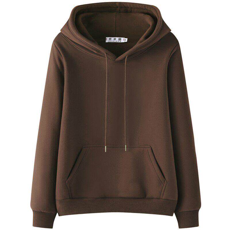 潮牌ins卫衣女加绒加厚2025年秋冬新款连帽上衣大码韩版宽松外套