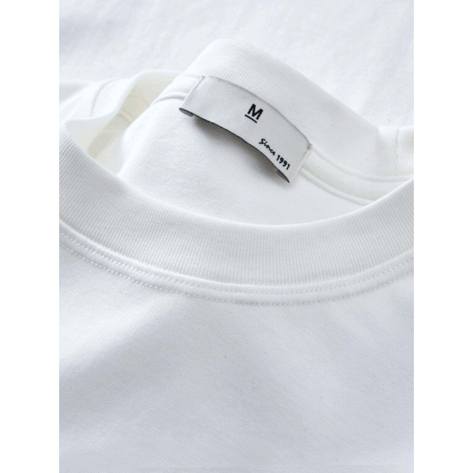 MAROLIO~50支高端双面长绒棉短袖T恤男女宽松夏季纯棉圆领打底衫t