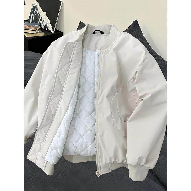 美式短款帅气飞行夹克棉服男款秋冬季加厚夹棉cleanfit外套棒球服