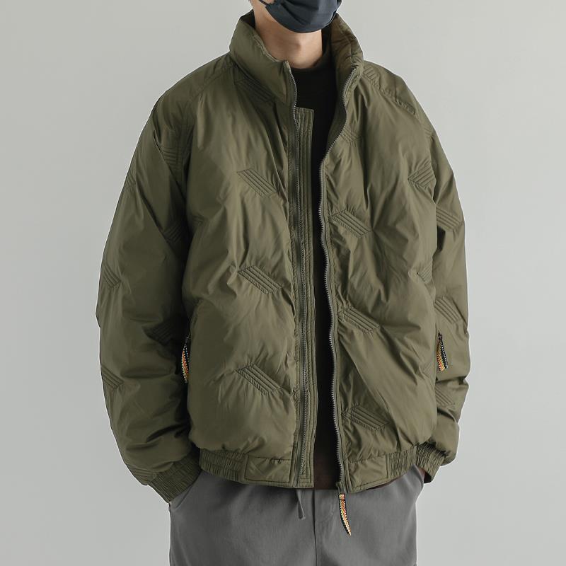 it neith BIAS潮牌立领棉服男冬季加厚休闲宽松复古潮流百搭外套