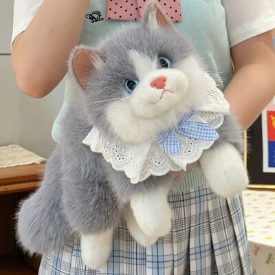猫咪背包布偶猫双肩包仿真玩偶会叫的小猫公仔生日礼物女生送女孩