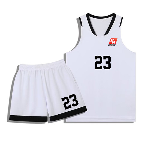 2K篮球服美式球衣窄肩四分裤定制