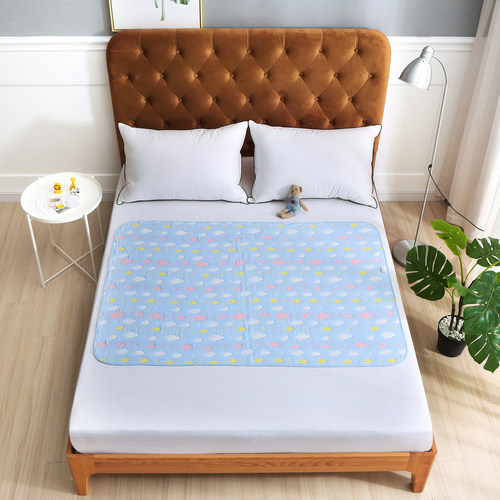 秋冬大尺寸纯棉纱布隔尿垫婴儿防水可洗大号儿童透气宝宝床单超大