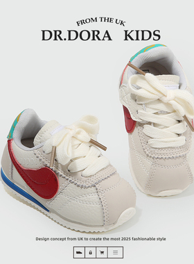 DR.DORA朵拉博士秋季新款阿甘鞋子软底休闲运动小童婴儿宝宝学步